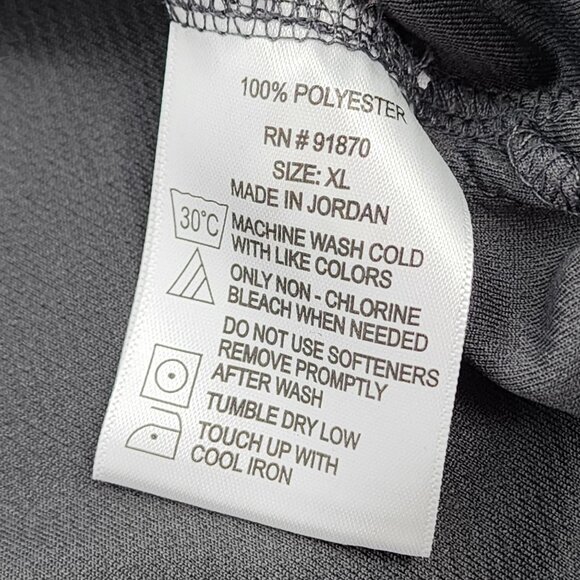 Pebble Beach Mens XL Golf Polo Shirt Gray Black Colorblock Moisture Wicking - Picture 4 of 5